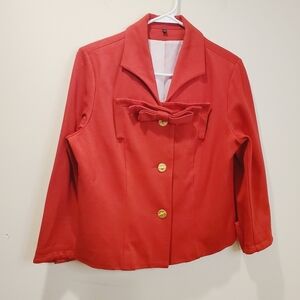 Cabi Vintage women's red short blazer size 6
